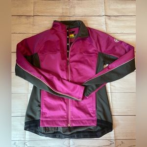 Women's Novara Pink and Gray Bike Jacket